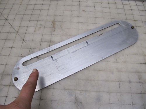 As-Is Aluminum Throat Plate Insert W/ Screws for Craftsman 113.22411 Table Saw