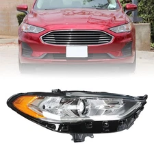Halogen Headlight Projector For Ford Fusion 2017-2019 Passenger/RH Side Chrome