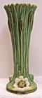 Antique 1920's Weller Pottery Ardsley Cattail 9" Bud Vase No Chips or Cracks