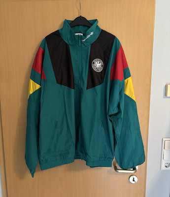 Originale adidas DFB EQT TT Trainingsjacke XL Türkis/Schwarz