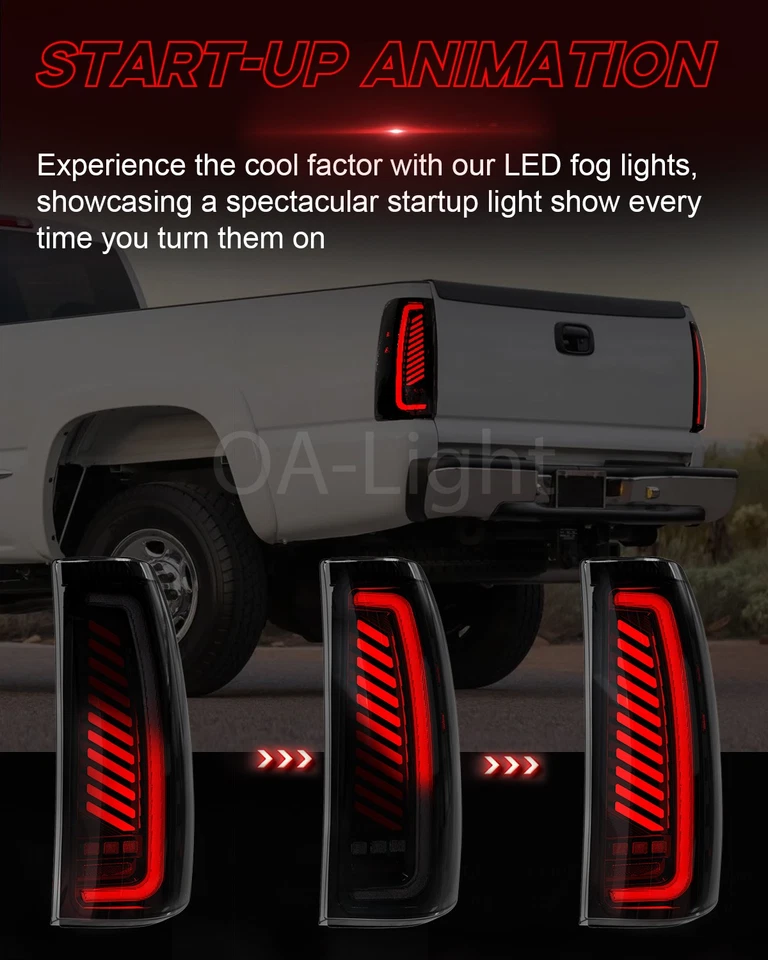 Luces traseras LED para Chevy Silverado 1500/2500,99-06 GMC Sierra 2500/3500 1999-02 Foto 4 de 4