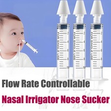 Needle Tube Baby Nasal Aspirator w/ Spray Tip Quick Rinse Baby Nasal Irrigator.