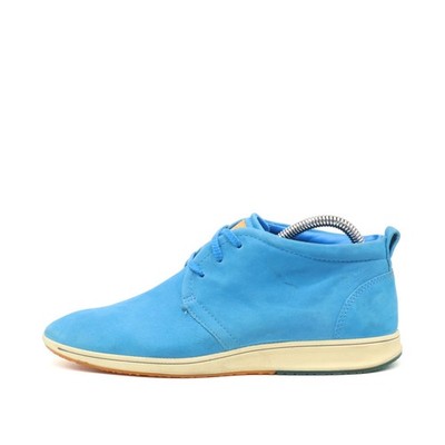 ECCO Damen 841033 Halbschuhe Blau Nubukleder Niedrig Freizeit Schnürschuhe EU 38