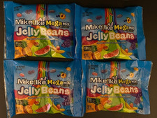 Mike and Ike Mega Mix JELLY BEANS-10 Assorted Fruit Flavored Chewy Candy -4 BAGS