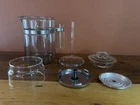 Vintage Pyrex Flameware Glass Coffee Percolator 6 Cup #7826-B (Complete Set)