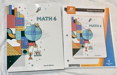 BJU Press Math 6 Worktext Fourth 4th Edition Student Handouts