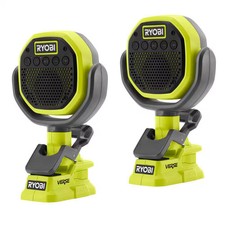 RYOBI 18V Cordless VERSE Clamp Speaker 2-Pack Tools Only 