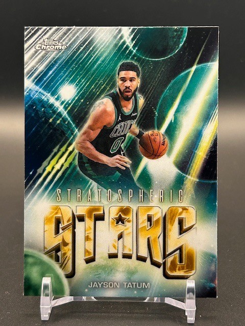 2025-26 Topps Chrome Update #ST-3 Jayson Tatum Stratospheric Stars