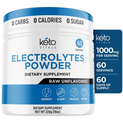 Keto Vitals Unflavored Electrolyte Powder