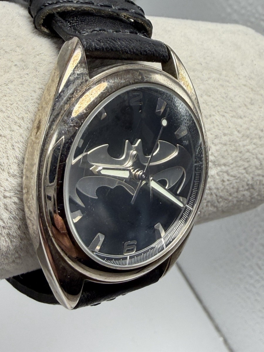 Fossil 1997 Batman & Robin Watch LI-1601 New Battery 36MM 8