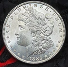 Uncirculated 1885-P Morgan Silver Dollar