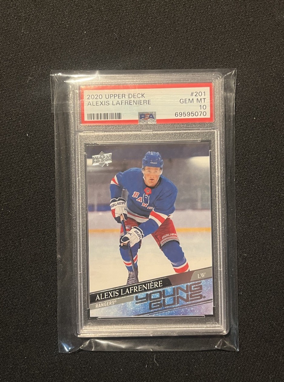 💎PSA 10 Alexis Lafreniere 20-21 Upper Deck Young Guns #201 (RC) 🔥#1 Draft Pick