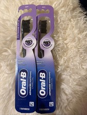          2 Oral-B Charcoal Infused Bristles SOFT Manual Whitening Toothbrush