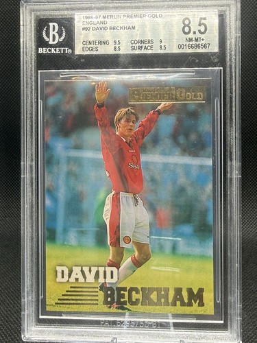 Merlin 1996-97 Premier Gold David Beckham Manchester United #092 BGS 8.5