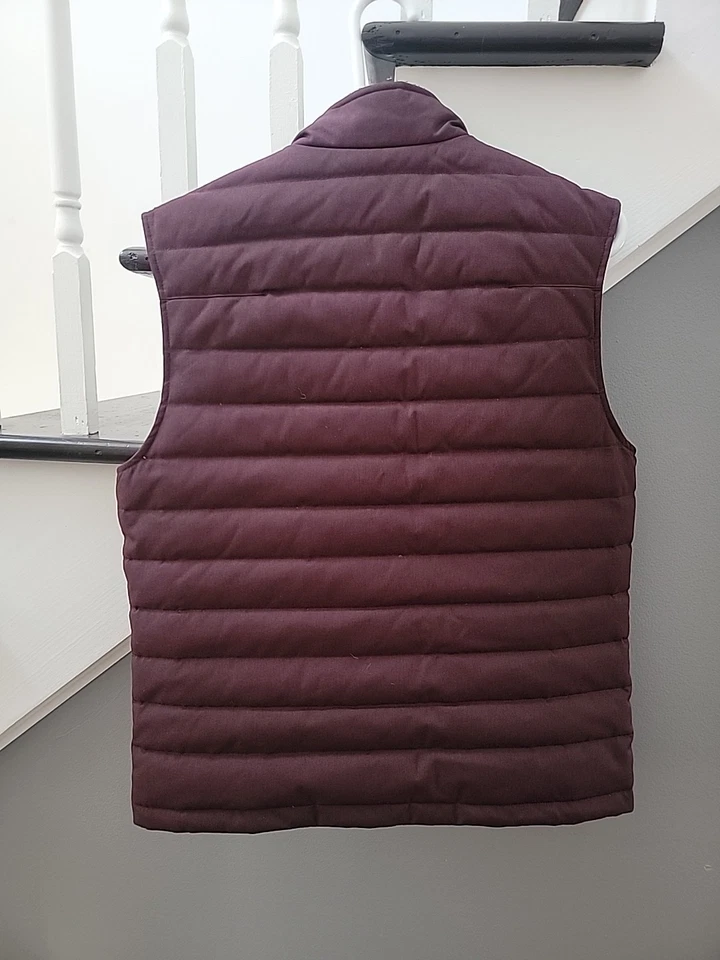 TED BAKER London бордовый Дилан отделки подходит выстеганный вниз без рукавов жилет 3 = M - Изображение 3 из 4