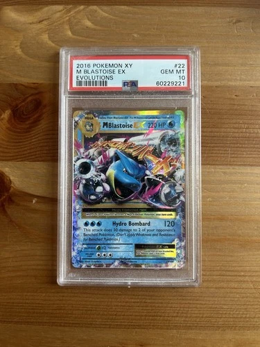 Pokémon TCG M Blastoise EX Full Art Holo Ultra Rare PSA 10