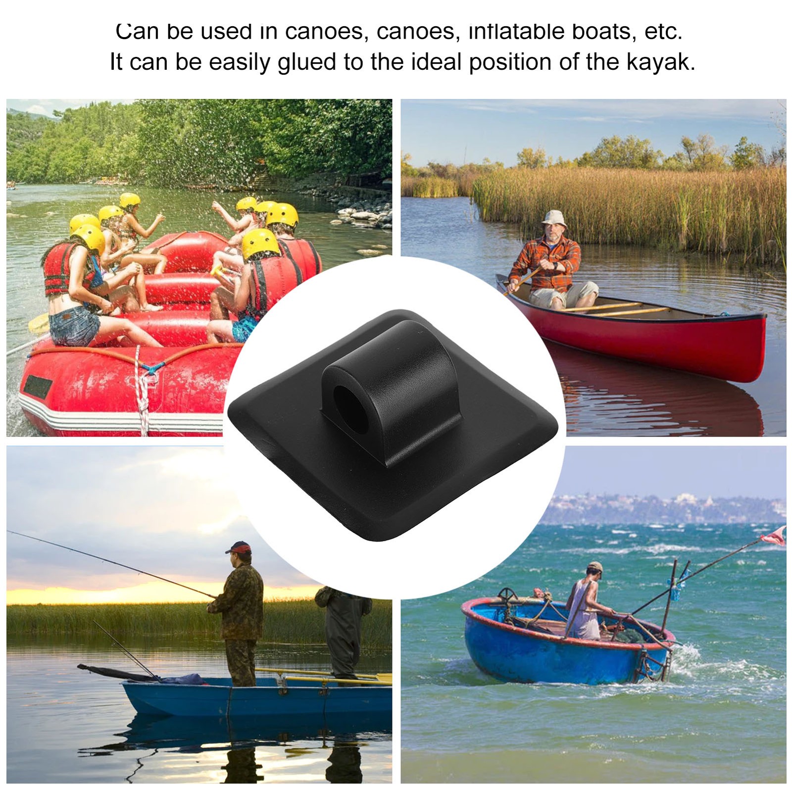 3Pcs Boat Motor Bracket Buckle PVC Fixed Motor Stand Rope Holder Accessory For
