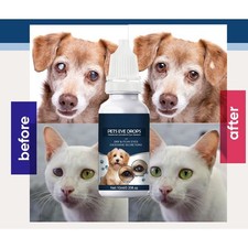 Eye Drops for Pets Bacterial,Viral and Fungal  Infections Dog Cat Treatment US