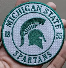 Michigan State Spartans NCAA Team Logo Iron On Patch-Sew Patch-Embroidered Patch