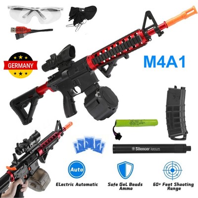 Elektrische.M4A1 Gun.Gel Ball Blaster schwarz inkl. Gelkugeln,Gel Ball Spielzeug