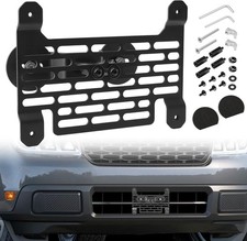 License Plate Frame No-drill Front License Plate Mount Black