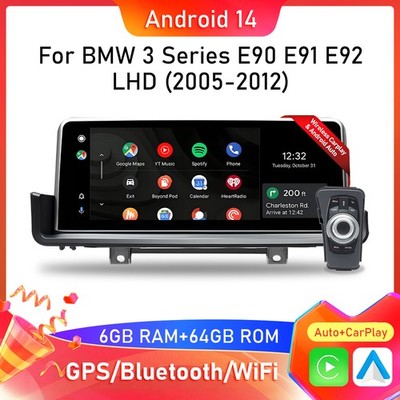 Autoradio 10,25'' for BMW E90 E91 E92 Wireless Android13 GPS 64GB DAB+ CarPlay