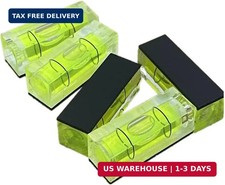 5Pcs Magnetic Small Bubble Levels 29x10x12mm Mini Square Bubble Spirit Level Mea