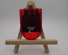 PlayStation one memory card Dream gear 1 Mb 15 Blocks Translucent red