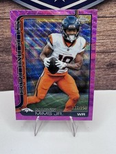 2025 Topps Chrome Purple Marvin Mims Jr. Broncos Football Card #87 /250
