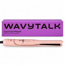 Wavytalk Cool Curl Pencil 0.65" Airflow Styler Straightener Pink New