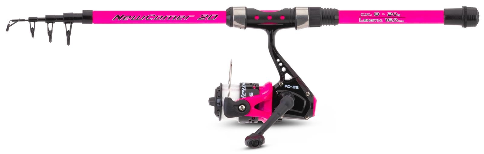 Snger Newcomer II 160 Tele 160m 8-20g Angelset Teleskoprute Rolle Schnur 6390₽