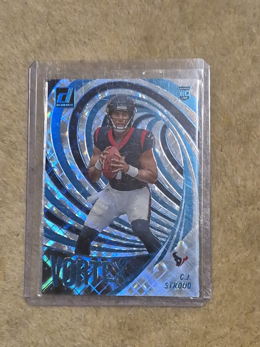 2023 Panini Donruss Vortex Cosmic /100 CJ Stroud Rookie Card #VOR-17