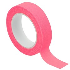 0.6 Inch x 16.5Feet Neon Gaffer Cloth Tape 1 Roll Fluorescent Adhesive Tape Pink
