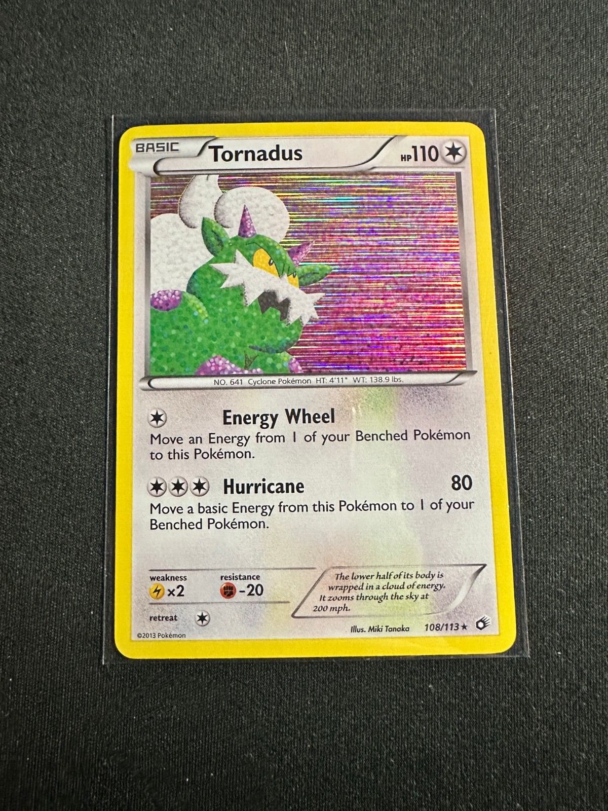 Tornadus 108/113 Holo Rare Legendary Treasures NM