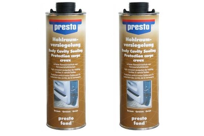 2 X 1000ml presto Hohlraumversiegelung Rostschutz