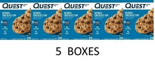 QUEST Oatmeal Chocolate Chip Protein Bar - 4 Bars in a Box - 5 BOXES