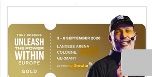 🎟️2 Entradas Gold – Tony Robbins | Unleash The Power Within Europe 2026