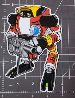 Sonic The Hedgehog E-102 Gamma V1 Sticker 6''