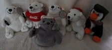 Coca-Cola 1997 Collectible Spring Bean Bag Plush Complete Set of 6