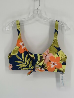 Beach Betty by Miracle Brands Women's Slimming Control Tie-Front Bikini  Top-XL