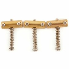 Fender American Vintage Telecaster Guitar Compensated Bridge Saddles, Brass