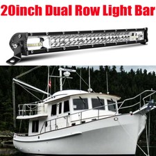 20 Ultra Slim Dual Row High Output 6d Led Mini Light Bar For Boat Marine 22
