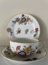 Set of 4 Haviland Limoges LORRAINE Trio Set Dessert Plate, Cup, Saucer 12pc EUC