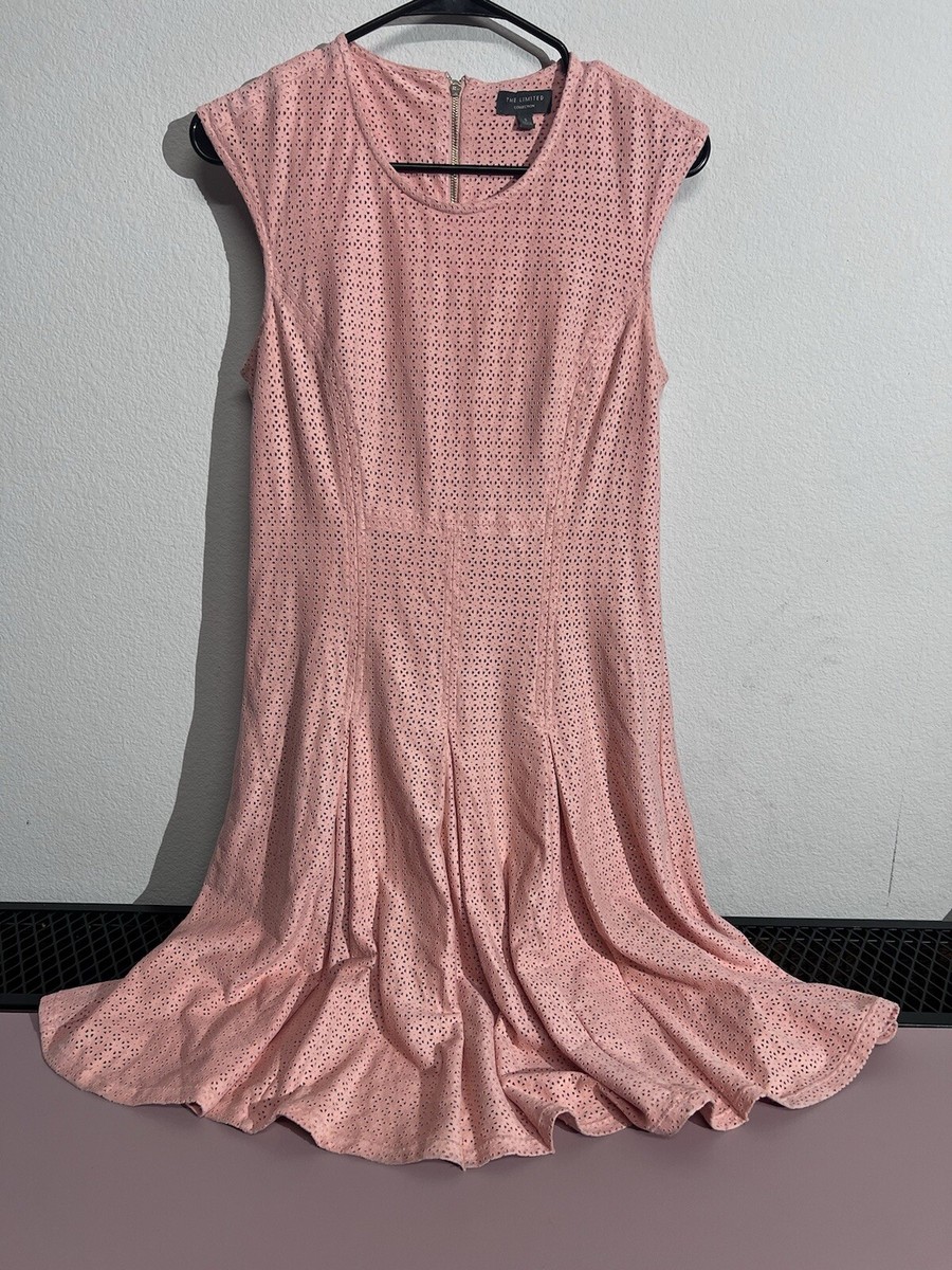 The Limited Fit & Flare Coral Cutout Dress - Size Small Very Soft /Trendy