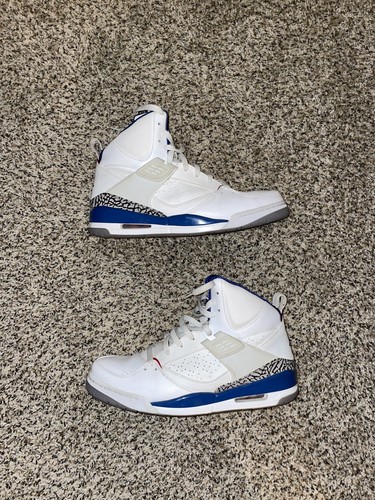 Jordan Flight 45 altos Blanco Azul Trail | eBay