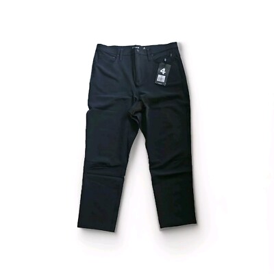 4Laps Fourlaps Athletic Evolve Pants Black Stretch Wm Sz 16 Water Resistant Nwt
