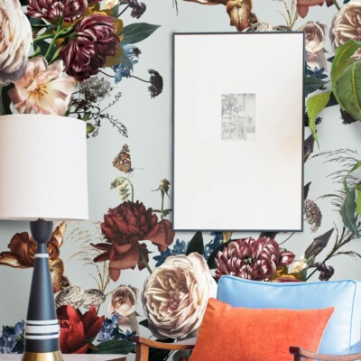 Wallpaper Ecological Floral Renaissance Sheets Paper Made IN Italy