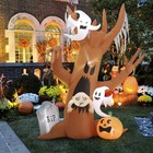 Inflatable Halloween Decoration Party Pumpkin Light Up Ghost Witch Sign Blow Up