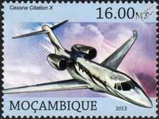 CESSNA CITATION (Model 750) Corporate Business Jet / Civil Aircraft Stamp (2013)