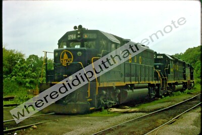 Original Dia Baltimore & Ohio B&O 3764 EMD GP40 Bethlehem PA 5-25-75 (XF) (0J)